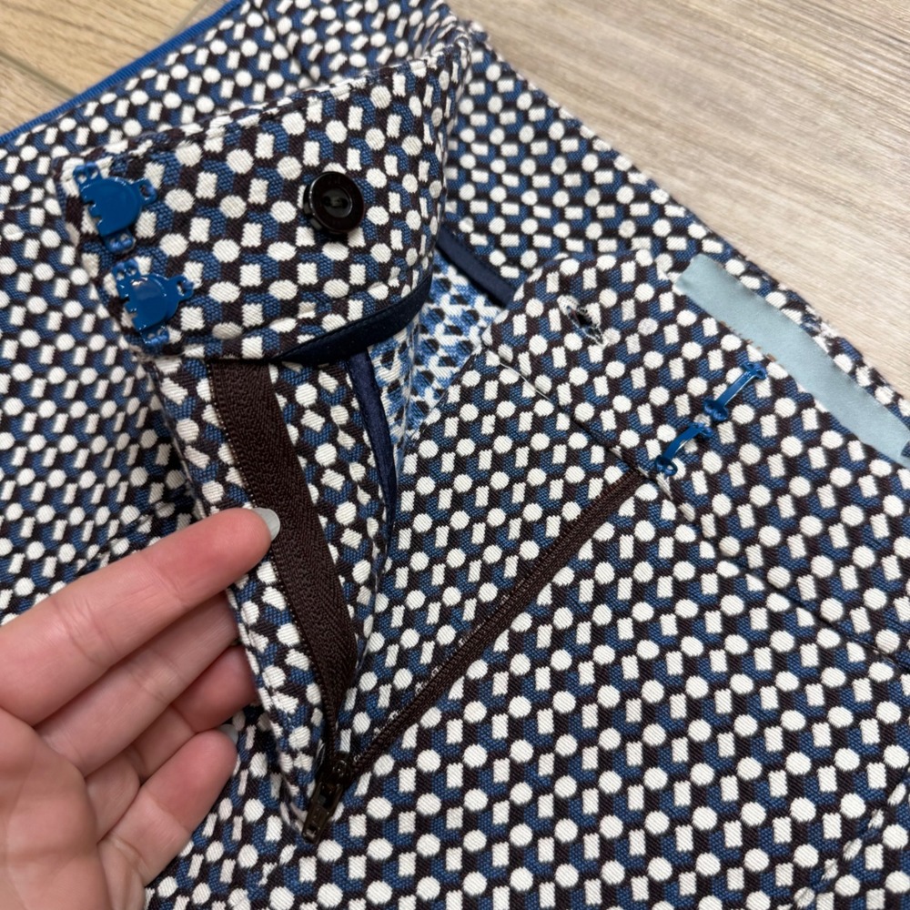 Silvia Tcherassi Patterned Side Stripe Cuffed Cro… - image 7